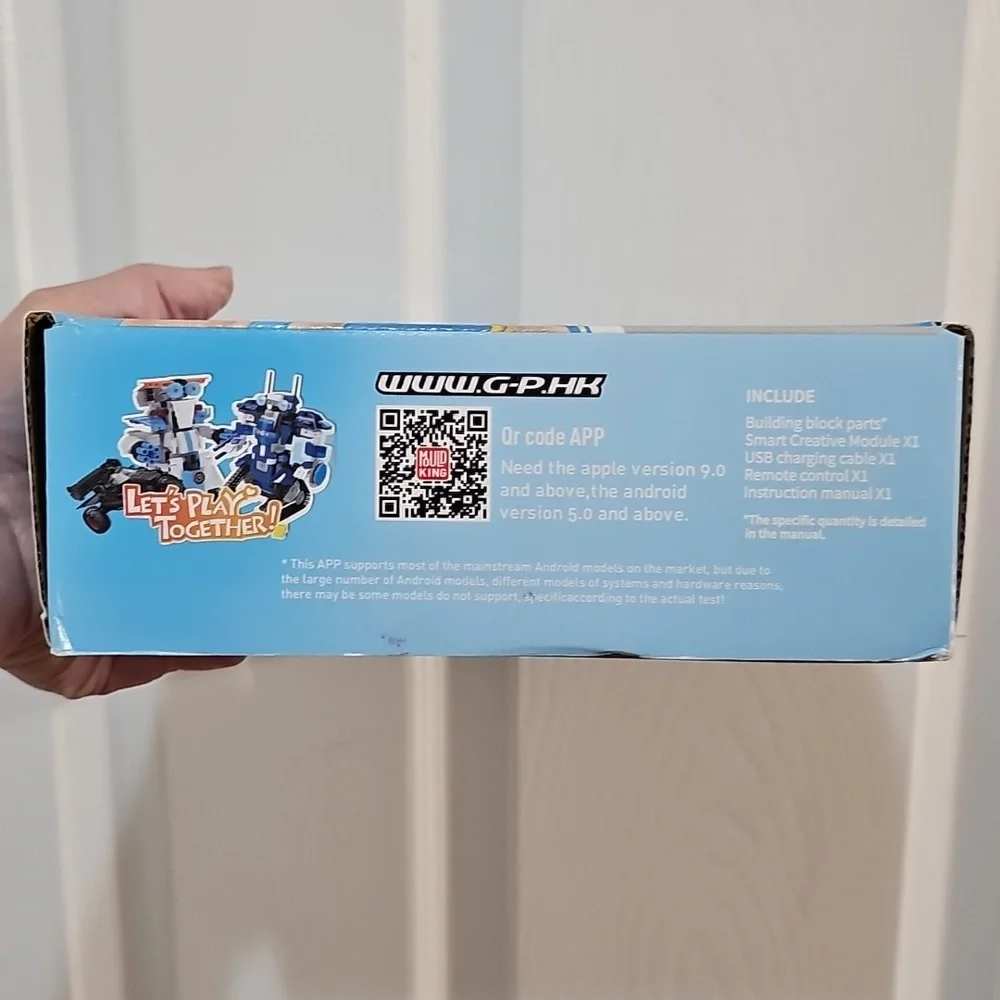 Robot Building Kit With Remote Control Blue EUC